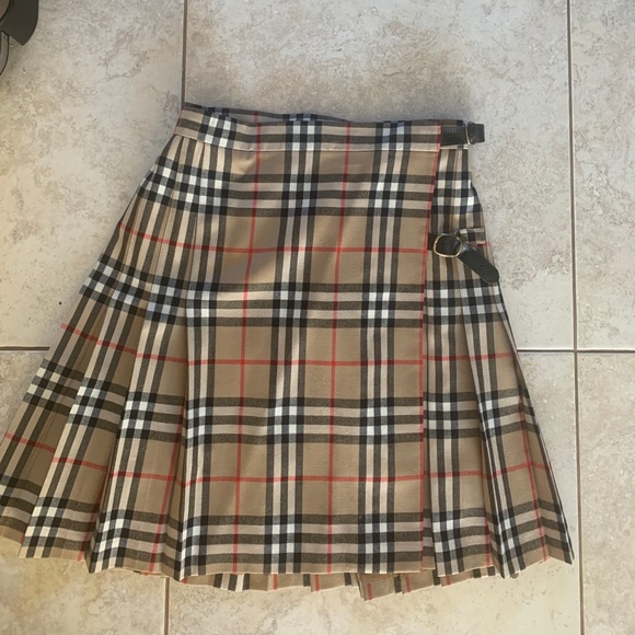 Vintage y2k Burberrys pleated skirt plaid nova - Picture 1 of 5